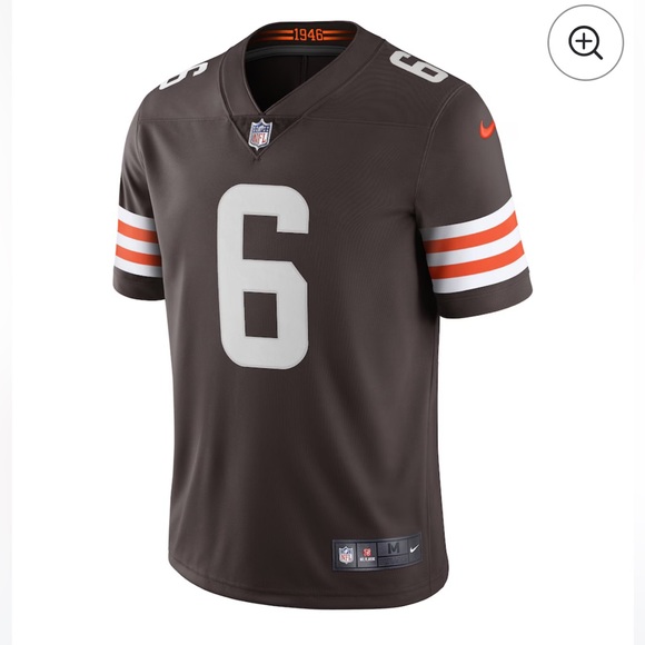 NWT Men Nike Baker Mayfield Brown Cleveland Browns Vapor Limited Jersey XXL $150 - Picture 2 of 3